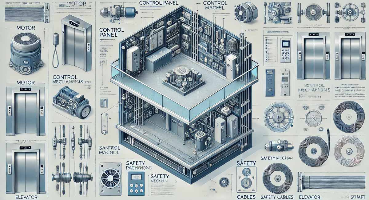 اطلاعات فنی آسانسور: بررسی جزئیات دقیق اجزای سیستم آسانسور